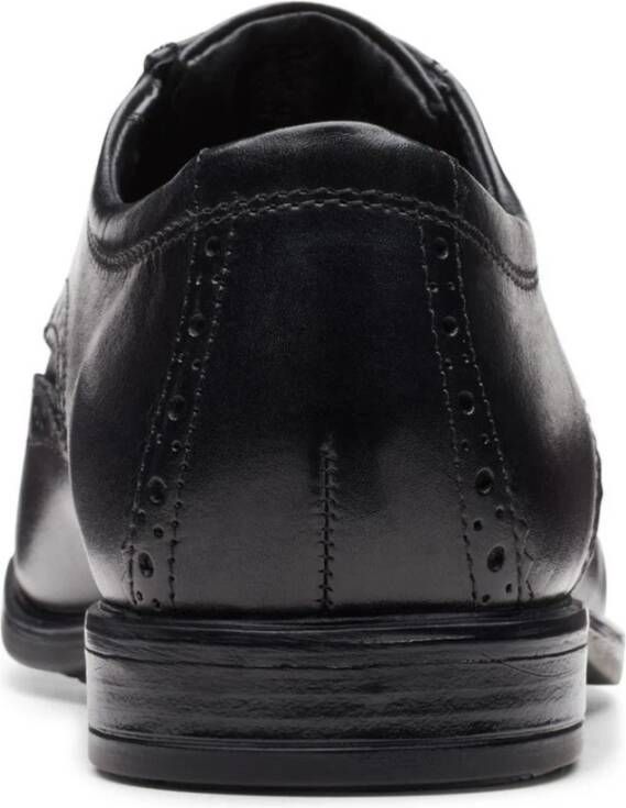 Clarks Wingtip Formele Zakelijke Schoenen Zwart Black Heren