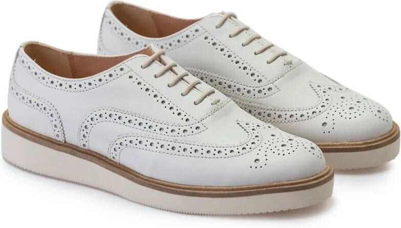 Clarks Witte Brogue Damesschoenen White Dames