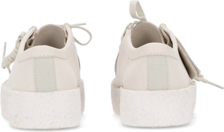 Clarks Witte Nubuck Mocassin Lifestyle Schoen White Heren