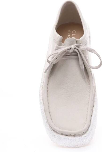Clarks Witte Wallabee Cup bootschoenen White Heren