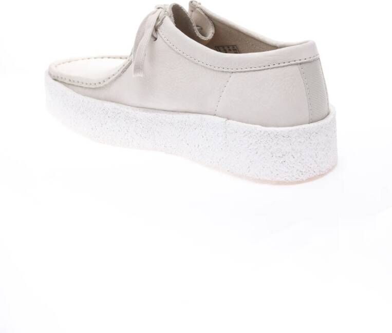Clarks Witte Wallabee Cup bootschoenen White Heren