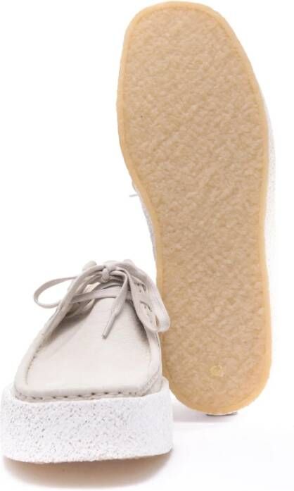 Clarks Witte Wallabee Cup bootschoenen White Heren
