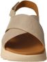 Clarks Zilveren Leren Comfort Sandaal Yellow Dames - Thumbnail 3