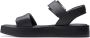 Clarks Zwarte Band Platte Sandalen Vrouwen Black Dames - Thumbnail 4