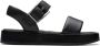 Clarks Zwarte Band Platte Sandalen Vrouwen Black Dames - Thumbnail 8