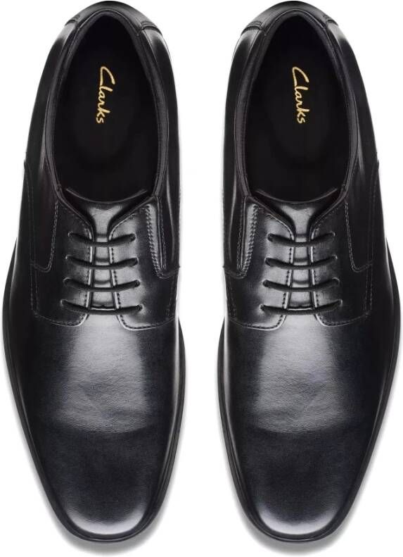 Clarks Zwarte Heren Formele Veterschoen Black Heren