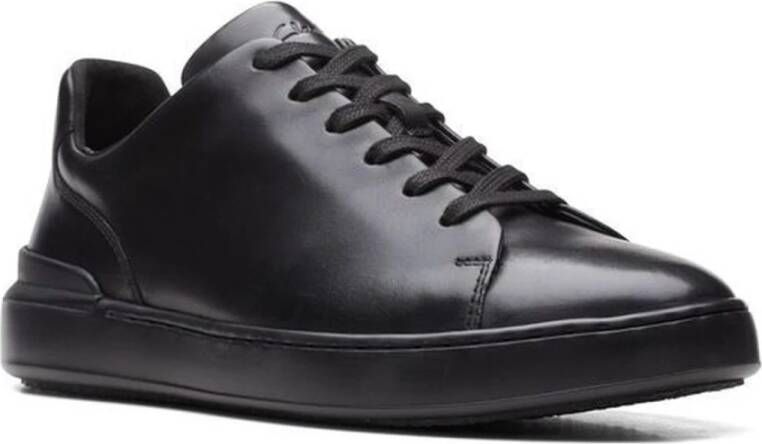 Clarks Zwarte Vetersneakers voor Mannen Black Heren
