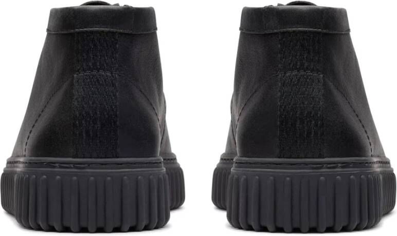 Clarks Zwarte Wallabee Enkellaars voor Mannen Black Heren