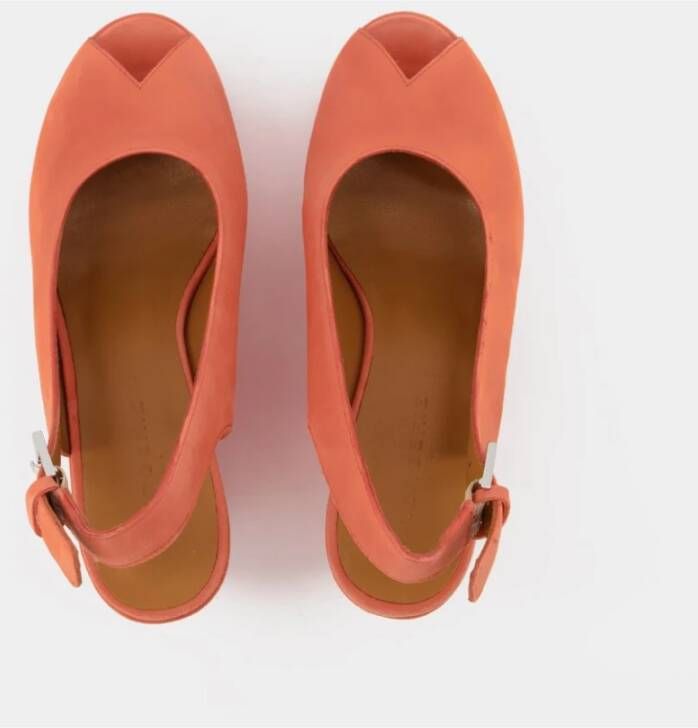 Clergerie Dylan9 sandalen in oranje leer