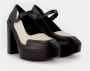 Clergerie Juna pumps in zwart leer Zwart Dames - Thumbnail 2