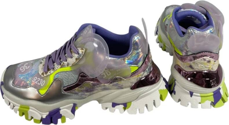 Cljd Camouflage Trendy Sneaker Design Multicolor Dames