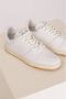 Closed Witte geperforeerde sneaker met uitneembare zool White Dames - Thumbnail 4