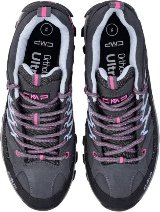 CMP Grijze Leren Wandelschoenen Waterdicht