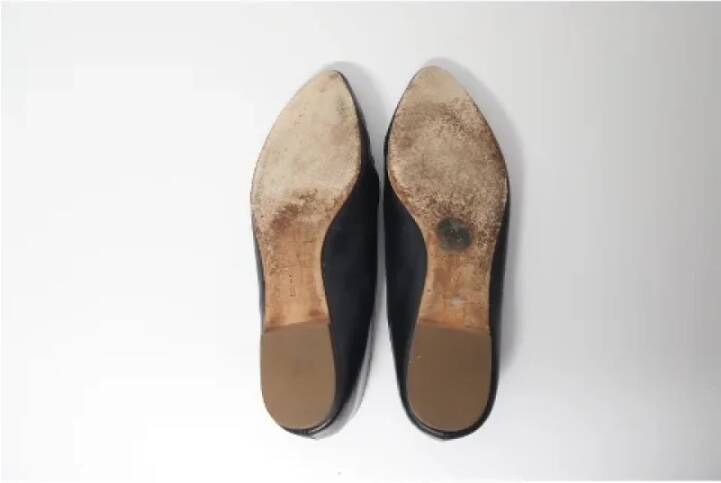 Coach Pre-owned Leather flats Black Dames