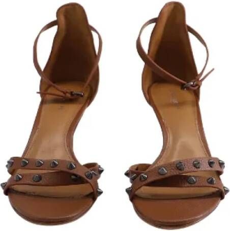 Coach Pre-owned Leather heels Brown Dames