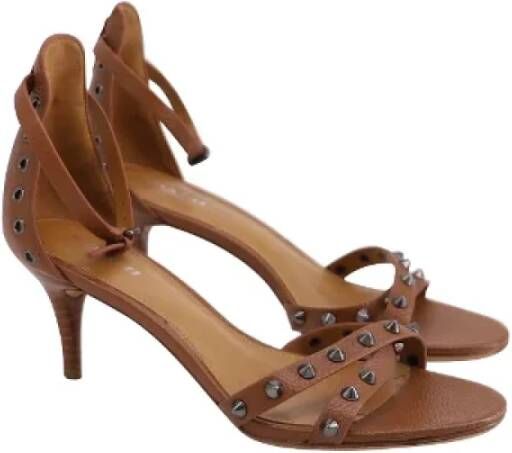 Coach Pre-owned Leather heels Brown Dames