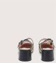 Coccinelle Gesp Sluiting Leren Hak Sandalen - Thumbnail 4