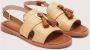 Coccinelle Sandalen Sandal Flat Straw Effect Fabric in beige - Thumbnail 5