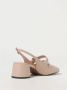 Coccinelle Roze Leren Slingback Pumps met Gesp Detail - Thumbnail 2