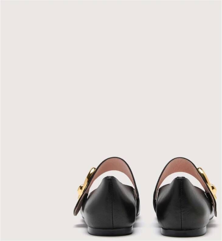 Coccinelle Zwarte Ballerina`s met C-Me Logo Detail