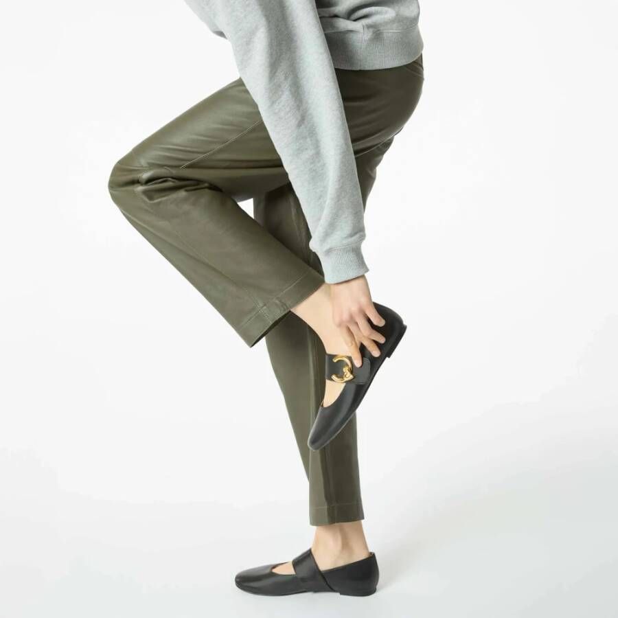 Coccinelle Zwarte ballerina's met C-Me logo detail Black Dames