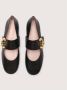 Coccinelle Zwarte ballerina's met C-Me logo detail Black Dames - Thumbnail 4