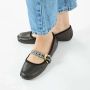 Coccinelle Zwarte Beatriz Ballerina's met Monogramlint Black Dames - Thumbnail 2