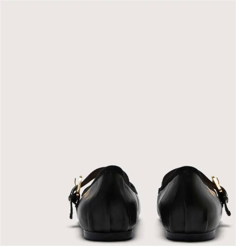 Coccinelle Zwarte Beatriz Ballerina's met Monogramlint Black Dames