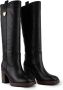 Coccinelle Zwarte leren vintage stijl laarzen Black Dames - Thumbnail 3
