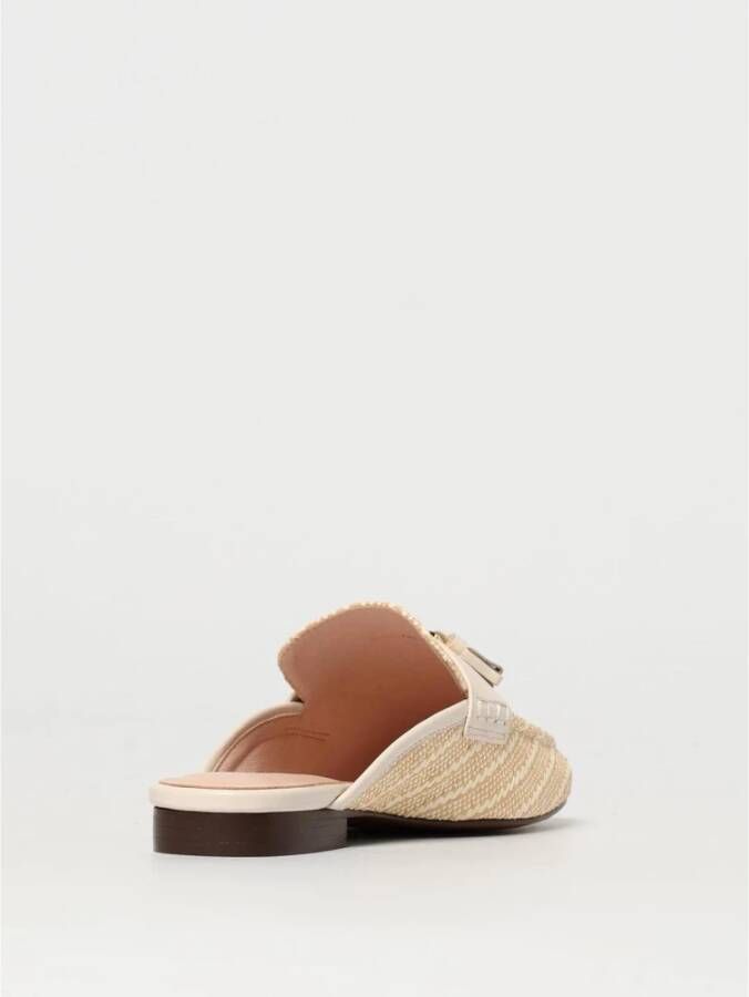 Coccinelle Zwarte Raffia Tassel Muiltjes voor Vrouwen