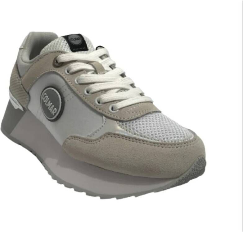 Colmar Dames Travis Authentic Sneaker Wit Zilver Wit Dames