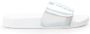 Colmar Instap Sandalen met Logo Print en Metallic Glans White Dames - Thumbnail 2