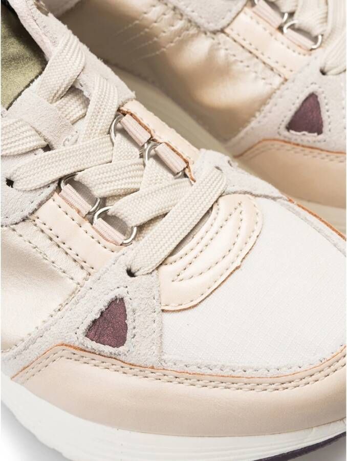 Colmar Sneakers met ronde neus en 3D-logo Beige Dames