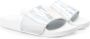 Colmar Instap Sandalen met Logo Print en Metallic Glans White Dames - Thumbnail 4