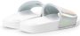Colmar Instap Sandalen met Logo Print en Metallic Glans White Dames - Thumbnail 3
