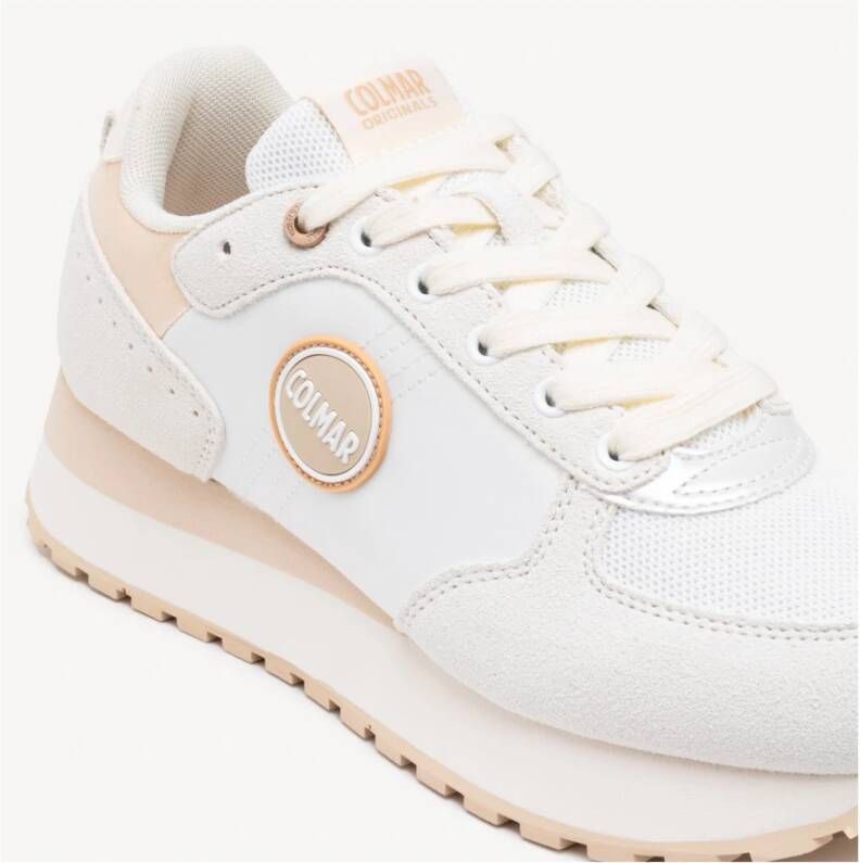 Colmar Witte Sneakers met Luminescent Nylon