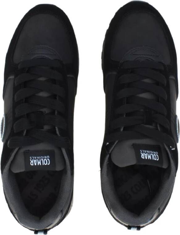 Colmar Zwarte Sneakers Travis Boost Vintage Effect Black Heren