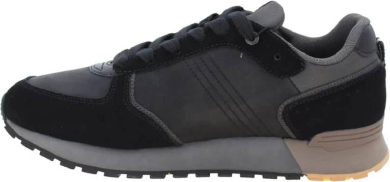 Colmar Zwarte Sneakers Travis Boost Vintage Effect Black Heren