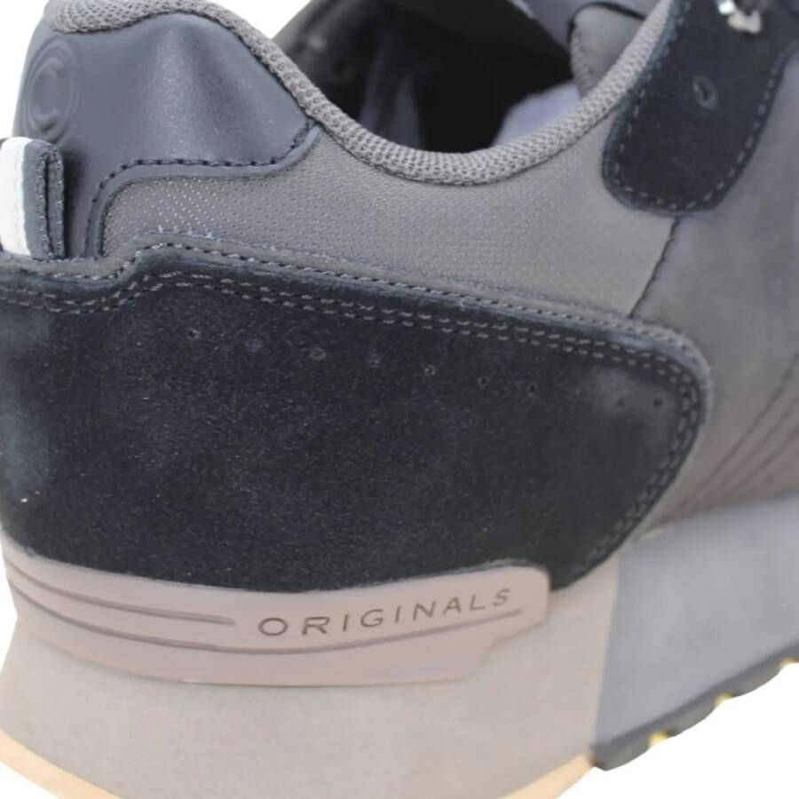 Colmar Zwarte Sneakers Travis Boost Vintage Effect Black Heren