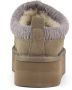 Colors of California Eggy Platform Laars met Stiksels Vrouwen Brown Dames - Thumbnail 6