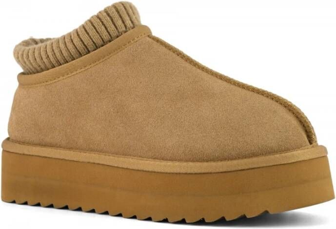 Colors of California Eggy Platformlaars met Sok Dames Beige Dames