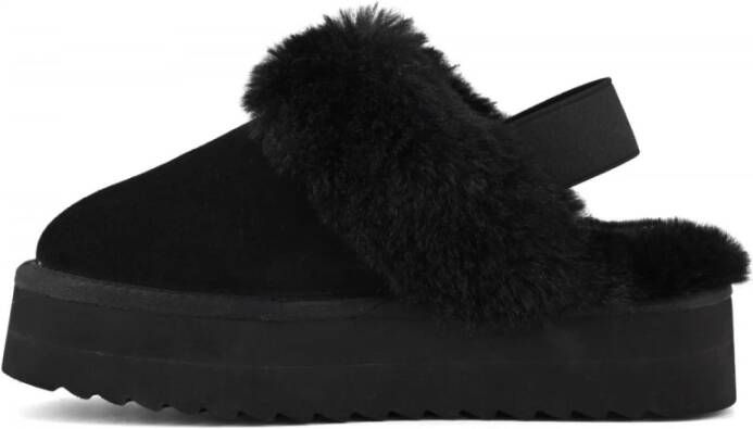 Colors of California Suède Platform Slipper met Bandsluiting Black Dames
