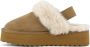 Colors of California Suède Platform Slipper met Enkelband Beige Dames - Thumbnail 3