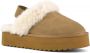 Colors of California Suède Platform Slipper met Enkelband Beige Dames - Thumbnail 4