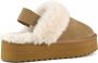 Colors of California Suède Platform Slipper met Enkelband Beige Dames - Thumbnail 5