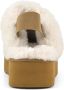 Colors of California Suède Platform Slipper met Enkelband Beige Dames - Thumbnail 6