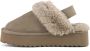 Colors of California Suède Platform Slipper met Enkelband Brown Dames - Thumbnail 4