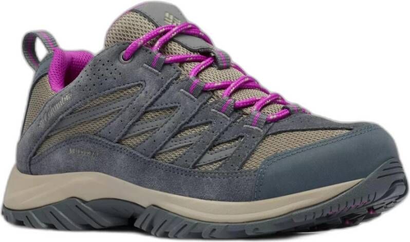 Columbia Grijze Leren Sneakers met Rubberen Zool Gray Dames