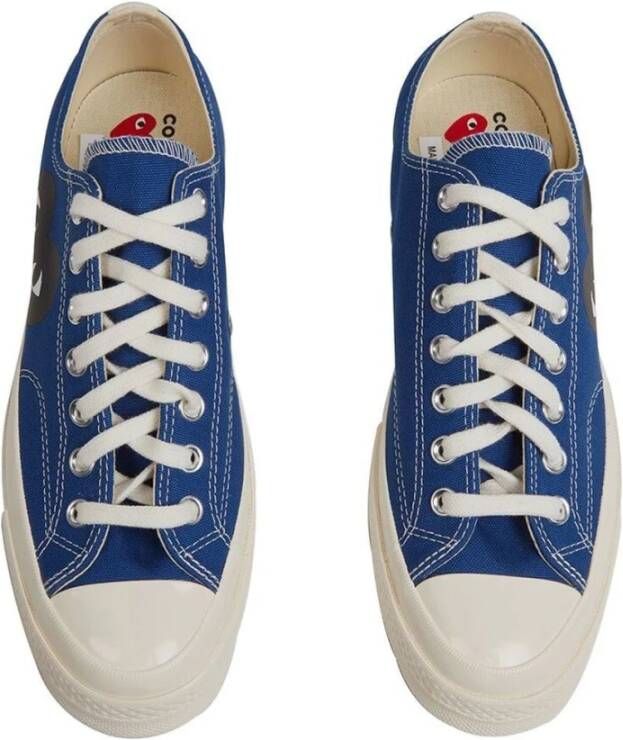 Comme des Garçons Blauwe Ct20 Lage Sneakers met Groot Hart Design Blue Dames