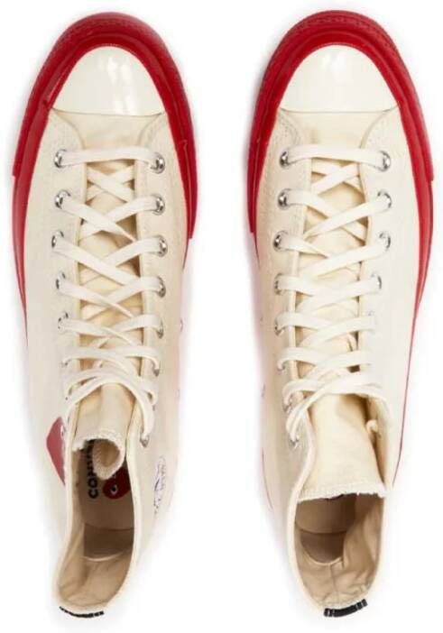 Comme des Garçons Chuck 70 Hi Sneakers Rood White Heren
